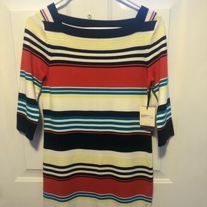 New Milly Multi-Color Above The Knee Length Dress